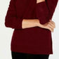 Karen Scott Women's Textured-Stripe Sweater Red Size Large