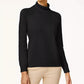Karen Scott Women's Turtleneck Sweater Black Size Medium