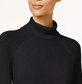 Karen Scott Women's Turtleneck Sweater Black Size Medium