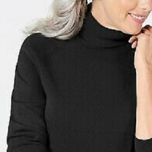Karen Scott Women's Turtleneck Sweater Black Size Large
