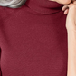 Karen Scott Women's Turtleneck Sweater Mediun Red Size Small