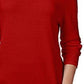 Karen Scott Women's Plus Size Turtleneck Luxsoft Sweater Red Size OX