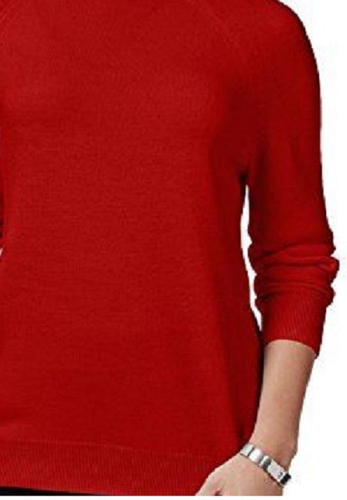Karen Scott Women's Plus Size Turtleneck Luxsoft Sweater Red Size OX