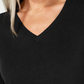 Karen Scott Women's V-Neck Sweater Black Size Small