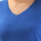 Karen Scott Women's V-Neck Sweater  Blue Size Large