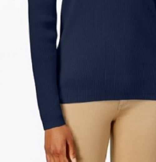 Karen Scott Women's V-Neck Sweater Navy Size XX-Large