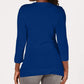 Karen Scott Women's Petite V-Neck Sweater Blue Size Medium