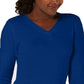 Karen Scott Women's Petite V-Neck Sweater Blue Size Medium