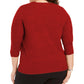 Karen Scott Women's Plus Size V-Neck Luxsoft Sweater Red Size 2X