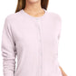 Karen Scott Women's Bead-Button Cardigan Pink Size Small