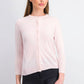 Karen Scott Women's Petite Luxsoft Button Cardigan Pink Size Petite Small