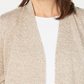 Karen Scott Women's Open-Front Contrast-Trim Cardigan Beige Size Large