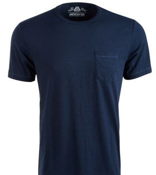 American Rag Men's Slub Pocket T-Shirt Blue Size XXX-Large