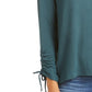 Style & Co Drawstring Tie-Cuff Top Green Size XX-Large