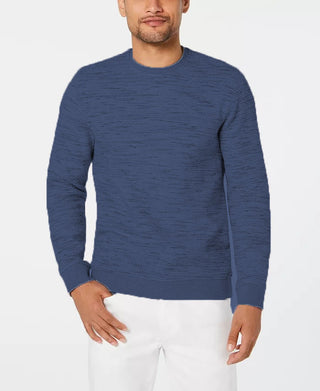 Alfani Men's Heathered Sweatshir Navy Size Small