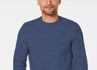 Alfani Men's Heathered Sweatshir Navy Size Small