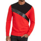 INC International Concepts Men's Colorblocked Sweater Medium Red Size Extra Large