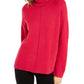 Alfani Women's Dropped-Shoulder Turtleneck Claret Rose Size Large