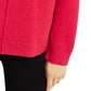 Alfani Women's Dropped-Shoulder Turtleneck Claret Rose Size Large