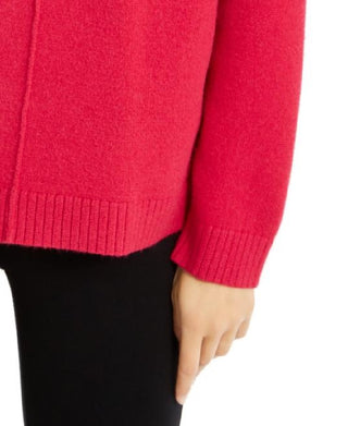 Alfani Women's Dropped-Shoulder Turtleneck Claret Rose Size Large