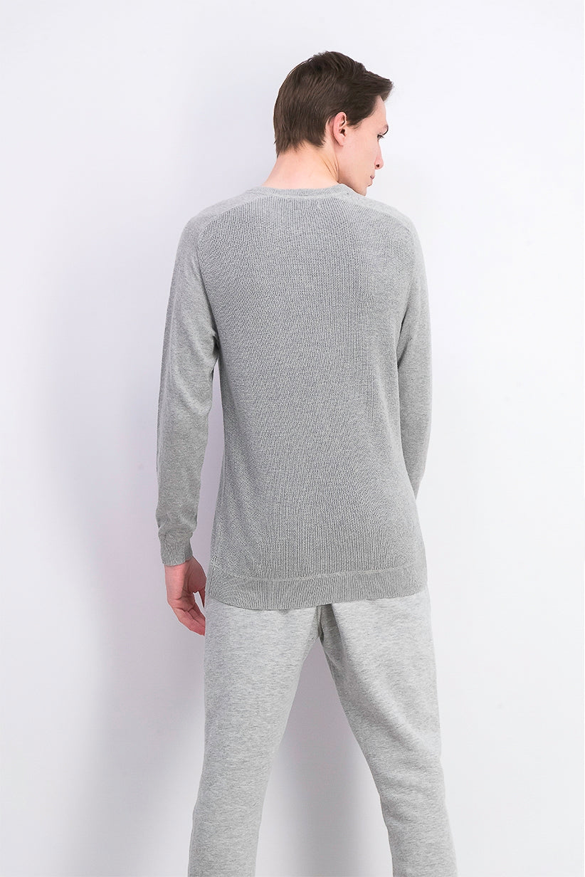 Club Room Men's Pima Cotton Crew Neck Sweater Gray Size XX-Large