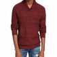 American Rag Men's Multi-Textured Shawl-Collar Sweater Wine Size Small