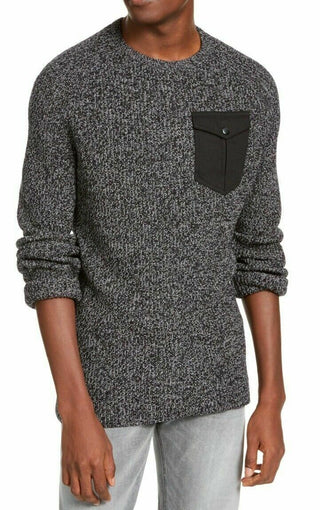 American Rag Men's Crewneck Pocket Sweater Gray Size Large