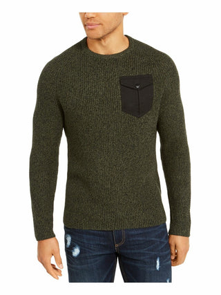 American Rag Men's Crewneck Pocket Sweater Green Size Medium