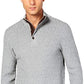 Tasso Elba Men's Check Sweater Grey Size Small