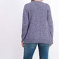 Karen Scott Women's Cable-Knit Panel Sweater Med Purple Size 2 Extra Large