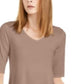 Alfani Women's V-Neck Swing Tunic Pottery Clay Size Small