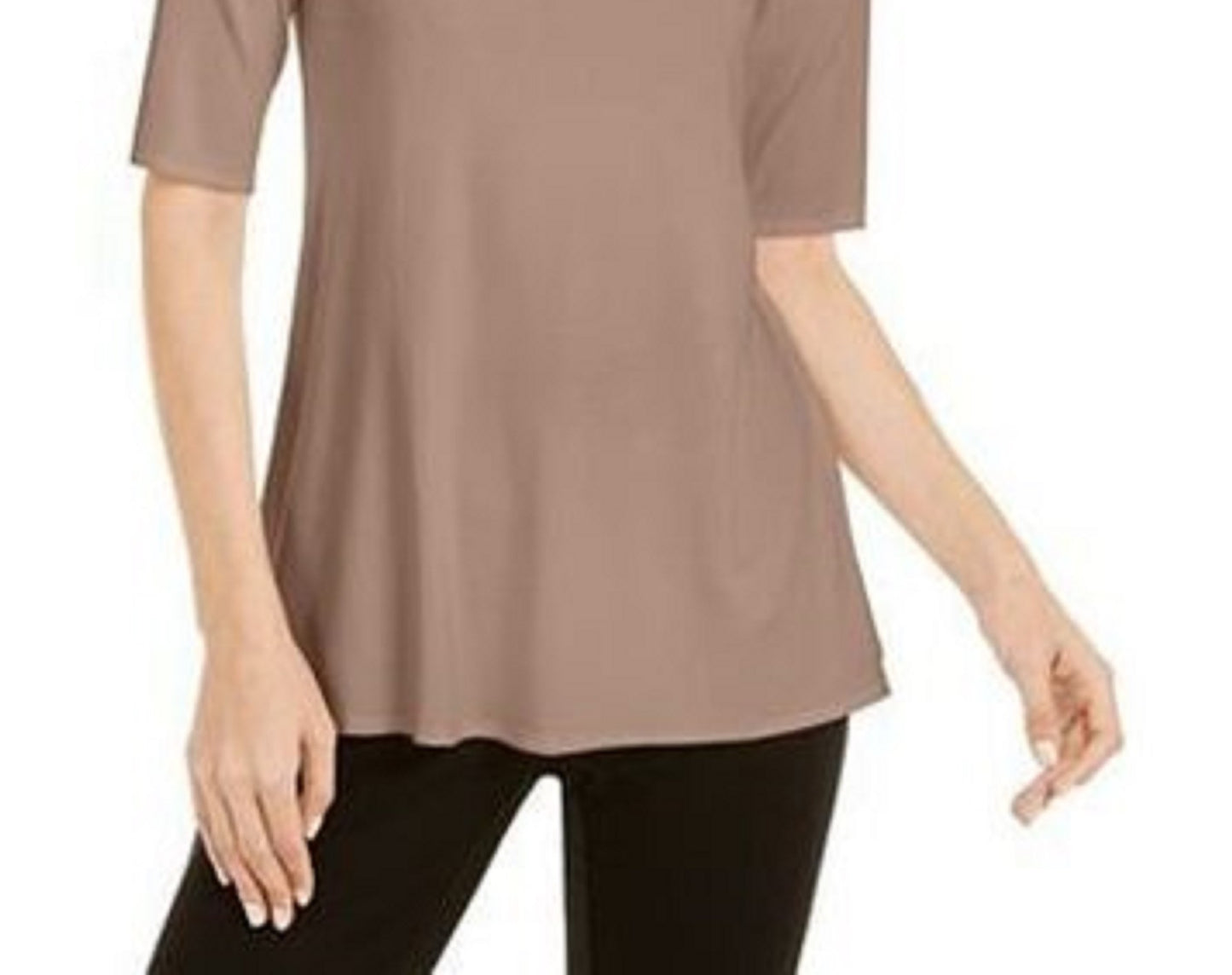 Alfani Women's V-Neck Swing Tunic  Dark Pink Size Extra Small