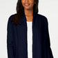 Karen Scott Women's Open Front Cardigan Beige Size Medium