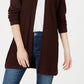 Karen Scott Women's Open-Front Cardigan Blue Size Small