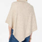 Karen Scott Women's ShawlCollar Poncho Brown Size Small