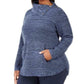 Style & Co Women's Plus Size Button-Trim Sweater Blue Size XX-Large