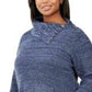 Style & Co Women's Button Trim Sweater Blue Size 1X