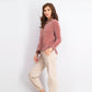 Style & Co Women's Petite Chenille Sweater Purple Size Large