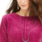 Style & co Women's Petite Chenille Sweater Pink Size Petite