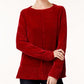 Style & co Women's Petite Chenille Sweater Red Size Petite