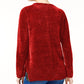 Style & co Women's Petite Chenille Sweater Red Size Petite