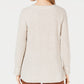 Style & Co Women's Petite Marled-Knit Sweater Beige Size Large