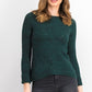 Style & Co Women's Petite Marled-Knit Sweater Green Size Petite