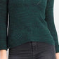 Style & Co Women's Petite Marled-Knit Sweater Green Size Petite