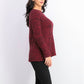 Style & Co Women's Petite Marled-Knit Sweater Red Size Petite Small