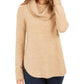 Style & Co Women's Petite Cowlneck Sweater Brown Size Extra Large