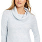 Style & Co Women's Petite Cowlneck Sweater  Blue Combo Size Petite Small