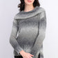 Style & Co Women's Petite Cowlneck Sweater Gray Size Small