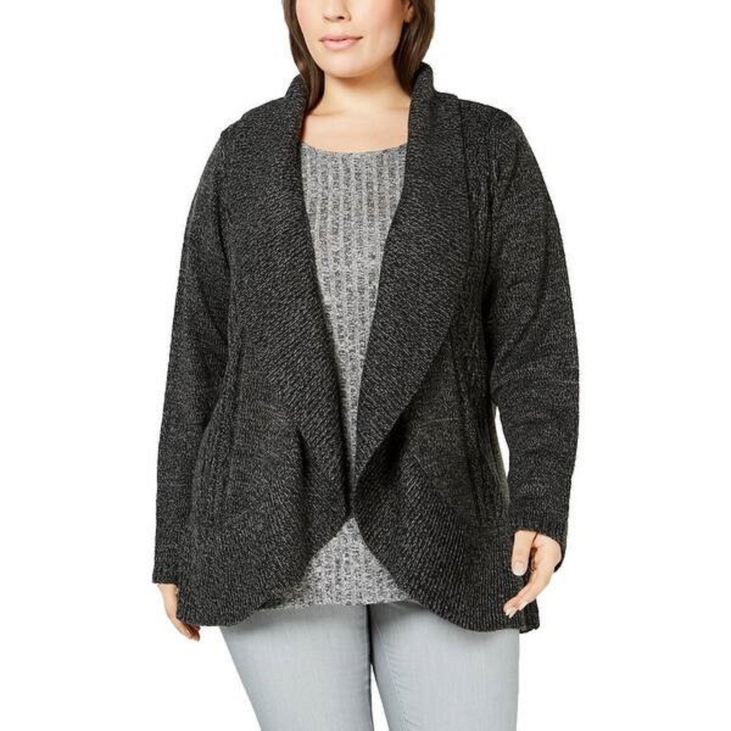 Karen Scott Women's Cocoon Cardigan Black Size 2 Extra Large