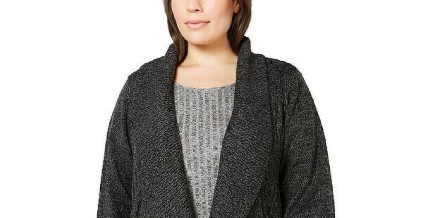 Karen Scott Women's Cocoon Cardigan Black Size 2 Extra Large